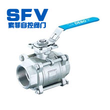 高平台三片式内螺纹球阀