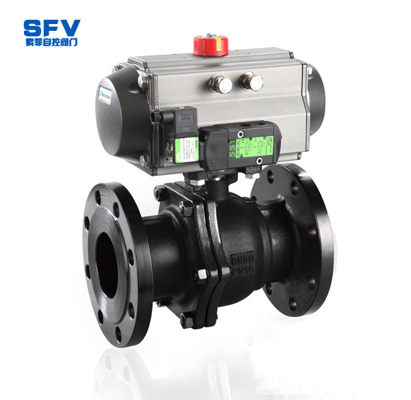 气动高平台铸钢球阀